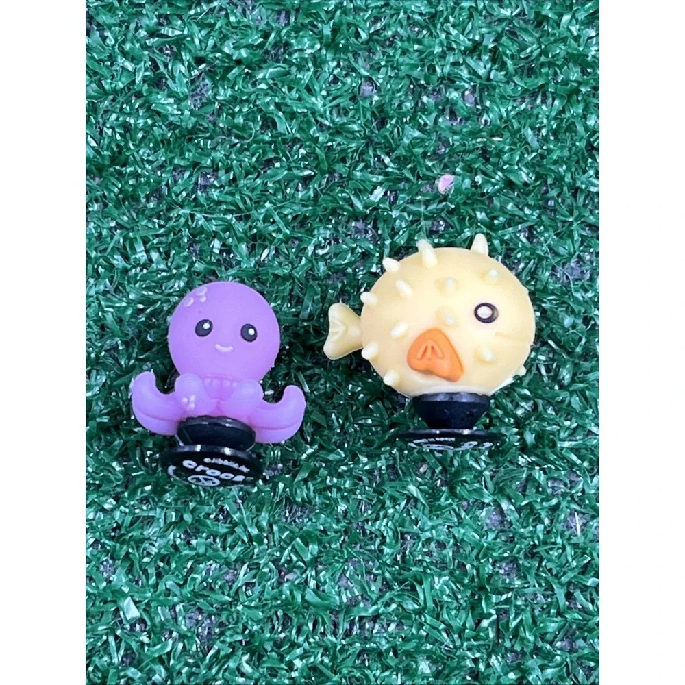 Croc Original Jibbitz Set of 2 Puffer Fish & Octopus New Without Tags